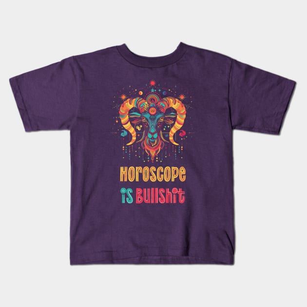 Horoscope is bullshit Kids T-Shirt by WickedAngel